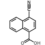 CAS#: 3839-19-8， 4-Cyano-1-Naphthoic Acid