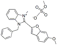 CAS#: 38582-02-4， 1-Benzyl-2-(6-Methoxy-1-Benzofuran-2-Yl)-3-Methylbenzimidazol-3-Ium Methyl Sulfate