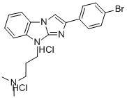 CAS#: 38652-53-8， 3-[2-(4-Bromophenyl)Imidazo[2,1-b]Benzimidazol-4-Yl]-N,N-Dimethylpropan-1-Amine Dihydrochloride