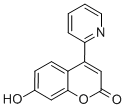 结构式 CAS# 386704-10-5, 7-羟基-4-吡啶-2-基香豆素
