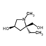 CAS#: 386766-72-9， (3R,5R)-5-Ethyl-5-(Hydroxymethyl)-1-Methyl-3-Pyrrolidinol