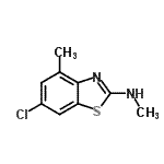 CAS#: 38705-70-3， 6-Chloro-N,4-Dimethyl-1,3-Benzothiazol-2-Amine