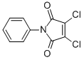 structure of CAS# 3876-05-9, 2,3-Dichloro-N-Phenylmaleimide;1-Phenyl-3,4-Dichloro-3-Pyrroline-2,5-Dione;3,4-Dichloro-1-Phenyl-1H-Pyrrole-2,5-Dione;3,4-Dichloro-1-Phenyl-Pyrrol-2,5-Dione