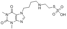CAS#: 38920-53-5， 1,3-Dimethyl-2,6-Dioxo-7-[4-(2-Sulfosulfanylethylamino)Butyl]Purine