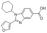 CAS#: 390811-95-7， 1-Cyclohexyl-2-(3-Furanyl)-1H-Benzimidazole-5-Carboxylic Acid