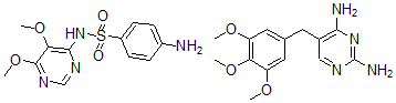 CAS 登录号：39295-60-8， 甲氧苄啶-磺胺多辛