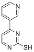 structure of CAS# 393516-77-3, 4-(3-Pyridinyl)-2(1H)-Pyrimidinethione;4-(3-PYRIDINYL)-2-THIOPRIMIDINE, 99%;4-(3-PYRIDINYL)PYRIMIDINE-2-THIOL;4-(3-PYRIDINYL)-2-THIOPYRIMIDINE