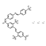 CAS#: 39363-31-0， Trisodium 5-nitro-2-[(E)-2-{2-sulfonato-4-[(E)-{4-[(4-sulfonatophenyl)diazenyl]phenyl}-azoxy]phenyl}vinyl]benzenesulfonate