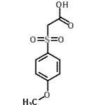 structure of CAS# 3937-99-3, [(4-Methoxyphenyl)Sulfonyl]Acetic Acid;(4-Methoxy-benzenesulfonyl)-acetic acid;2-[(4-methoxyphenyl)sulfonyl]acetic acid;MFCD07364114