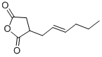structure of CAS# 39587-79-6, Hex-2-Enylsuccinic Anhydride;3-[(E)-Hex-1-Enyl]Tetrahydrofuran-2,5-Dione;3-[(E)-Hex-1-Enyl]Tetrahydrofuran-2,5-Quinone;2,5-Furandione, 3-(Hexenyl)Dihydro-