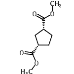 structure of CAS# 39590-04-0, Dimethyl (1R,3S)-1,3-Cyclopentanedicarboxylate;cis-Dimethy cyclopentane-1,3-dicarboxylate