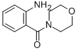 结构式 CAS# 39630-24-5, (2-氨基-苯基)-吗啉-4-基-甲酮