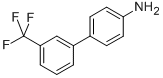 structure of CAS# 397-28-4, 3'-(Trifluoromethyl)[1,1'-Biphenyl]-4-Amine;3'-(TRIFLUOROMETHYL)[1,1'-BIPHENYL]-4-AMINE;3'-TRIFLUOROMETHYLBIPHENYL-4-YLAMINE;4-[3-(Trifluoromethyl)Phenyl]Aniline