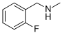 structure of CAS# 399-30-4, (2-Fluorobenzyl)Methylamine
