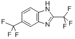 structure of CAS# 399-69-9, 2,6-Bis(Trifluoromethyl)-1H-Benzimidazole;2,5-Bis(Trifluoromethyl)Benzimidazole;4-23-00-01150 (Beilstein Handbook Reference);Benzimidazole, 2,5-Bis(Trifluoromethyl)-