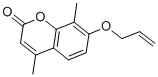 structure of CAS# 3993-43-9, 4,8-Dimethyl-7-Prop-2-Enoxychromen-2-One;7-Allyloxy-4,8-Dimethyl-Chromen-2-One;7-Allyloxy-4,8-Dimethyl-2-Chromenone;7-Allyloxy-4,8-Dimethyl-Coumarin
