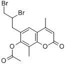 CAS#: 3993-46-2， 7-Acetoxy-6-(2,3-Dibromopropyl)-4,8-Dimethylcoumarin