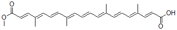 CAS#: 39937-23-0， 20-Methoxy-4,8,13,17-Tetramethyl-20-Oxoicosa-2,4,6,8,10,12,14,16,18-Nonaenoic Acid