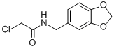 structure of CAS# 40023-03-8, N-(1,3-Benzodioxol-5-Ylmethyl)-2-Chloroacetamide;ACETAMIDE, N-(1,3-BENZODIOXOL-5-YLMETHYL)-2-CHLORO-;N-(1,3-BENZODIOXOL-5-YLMETHYL)-2-CHLOROACETAMIDE;N-Benzo[1,3]Dioxol-5-Ylmethyl-2-Chloro-Acetamide