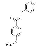结构式 CAS# 40027-88-1, 1-[4-(甲硫基)苯基]-3-苯基-1-丙酮