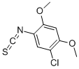结构式 CAS# 40046-27-3, 5-氯-2,4-二甲氧基苯基异硫氰酸酯