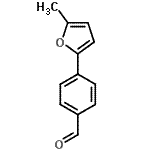 结构式 CAS# 400748-10-9, 4-(5-甲基-2-呋喃基)苯甲醛
