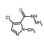 structure of CAS# 400878-07-1, 4-Chloro-1-Methyl-1H-Pyrazole-5-Carbohydrazide;4-Chloro-1-methyl-1H-pyrazole-5-carbohydrazide;4-Chloro-1-methyl-1H-pyrazole-5-carbohydrazide #;4-chloro-1-methylpyrazole-5-carbohydrazide