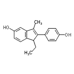 CAS#: 4009-55-6， 1-Ethyl-2-(4-Hydroxyphenyl)-3-Methyl-1H-Inden-5-Ol