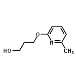 structure of CAS# 401811-95-8, 3-[(6-Methyl-2-Pyridinyl)Oxy]-1-Propanol;3-((6-methylpyridin-2-yl)oxy)propan-1-ol