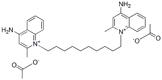 CAS#: 4028-98-2， 1,1'-(Decane-1,10-Diyl)Bis[4-Amino-2-Methylquinolinium] Diacetate