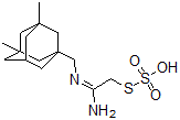 CAS 登录号：40283-76-9， 硫代硫酸氢 S-[2-[[(3,5-二甲基三环[3.3.1.1(3,7)]癸烷-1-基)甲基]氨基]-2-亚氨基乙基]酯