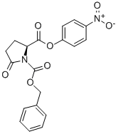 结构式 CAS# 40356-52-3, 苄氧羰基-焦谷氨酸对硝基苯酯