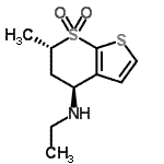 CAS#: 403848-01-1， (4S,6S)-N-Ethyl-6-Methyl-5,6-Dihydro-4H-Thieno[2,3-b]Thiopyran-4-Amine 7,7-Dioxide