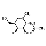 CAS#: 404384-93-6， N-[(2S,3R,4S,5R)-3,4-Dihydroxy-5-(Hydroxymethyl)-1-Methyl-2-Piperidinyl]Acetamide