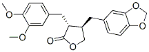 CAS 登录号：40456-51-7， (3R-反式)-4-(1,3-苯并二氧戊环-5-基甲基)-3-((3,4-二甲氧基苯基)甲基)二氢-2(3H)-呋喃酮