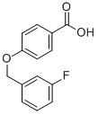 结构式 CAS# 405-85-6, 4-[(3-氟苄基)氧基]苯甲酸