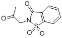 structure of CAS# 40506-05-6, 2-Acetonyl-1,1-dioxo-1,2-benzothiazol-3-one;2-Acetonyl-1,1-Dioxo-1,2-Benzothiazol-3-One;2-Acetonyl-1,1-Diketo-1,2-Benzothiazol-3-One;Eu-0085969