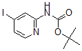 结构式 CAS# 405939-28-8, N-(4-碘-2-吡啶基)-氨基甲酸叔丁酯