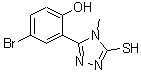 CAS#: 406184-39-2， 4-Bromo-2-(4-Methyl-5-Sulfanyl-4H-1,2,4-Triazol-3-Yl)Phenol