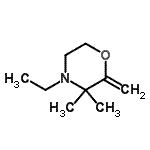 CAS#: 4086-43-5， 4-Ethyl-3,3-Dimethyl-2-Methylenemorpholine