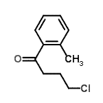 结构式 CAS# 40877-13-2, 4-氯-1-(2-甲基苯基)-1-丁酮