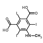 CAS#: 40976-89-4， 2,4,6-Triiodo-5-(Methylamino)Isophthalic Acid