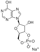 结构式 CAS# 41092-64-2, 肌苷 3',5'-环单磷酸酯钠盐