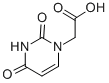 structure of CAS# 4113-97-7, 2-(2,4-Dioxopyrimidin-1-Yl)Acetic Acid