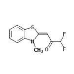 CAS#: 41131-04-8， (3E)-1,1-Difluoro-3-(3-Methyl-1,3-Benzothiazol-2(3H)-Ylidene)Acetone