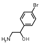 structure of CAS# 41147-82-4, 2-Amino-1-(4-Bromophenyl)Ethanol;2-Allyloxy-1,1,2,2-tetrafluoroethanesulfonylfluoride;2-Amino-1-(4-bromophenyl)-1-ethanol;2-amino-1-(4-bromophenyl)ethan-1-ol