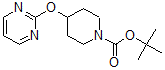 结构式 CAS# 412293-91-5, 4-(2-嘧啶基氧基)-1-哌啶羧酸叔丁酯