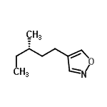 CAS#: 41248-80-0， 4-[(3S)-3-Methylpentyl]-1,2-Oxazole