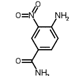 结构式 CAS# 41263-65-4, 4-氨基-3-硝基苯甲酰胺
