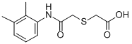 structure of CAS# 412922-07-7, [(2,3-Dimethyl-Phenylcarbamoyl)-Methylsulfanyl]-Acetic Acid